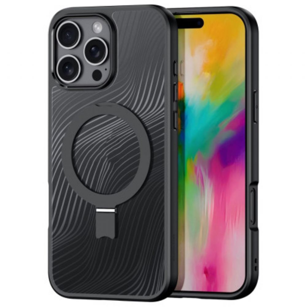 Hoesje iPhone 16 Pro Aimo-serie Magnetisch Met Dux Ducis-ondersteuning Bescherming Hoesje