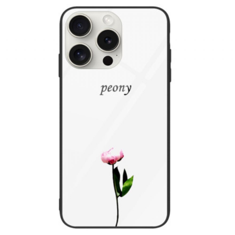 Hoesje iPhone 16 Pro Pioenroos Gehard Glas