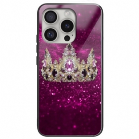 Hoesje iPhone 16 Pro Royal Crown Gehard Glas