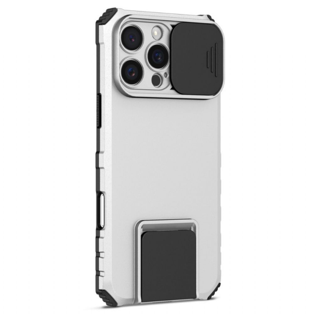 Hoesje Voor iPhone 16 Pro Schuif Voor Camera En Ondersteuning