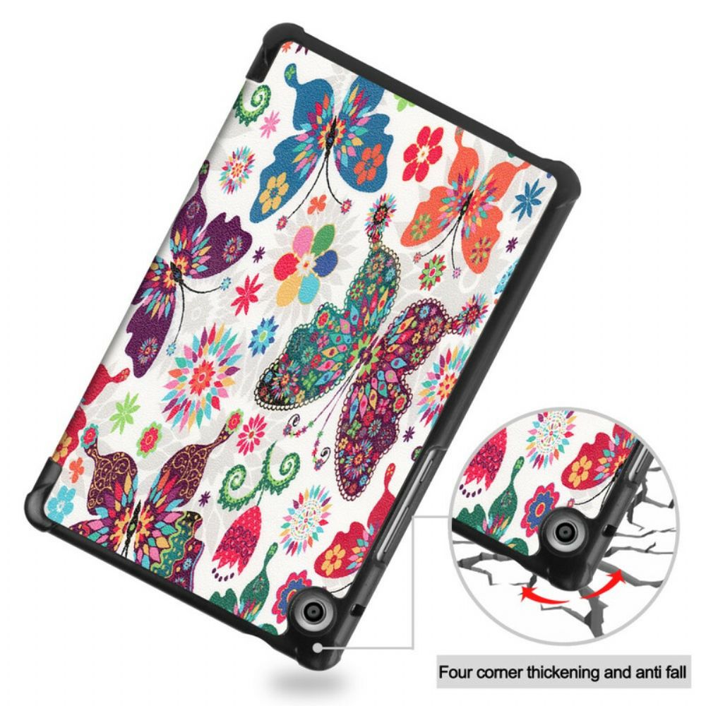 Bescherming Hoesje voor Huawei MatePad T 8 Retro Vlinders En Bloemen