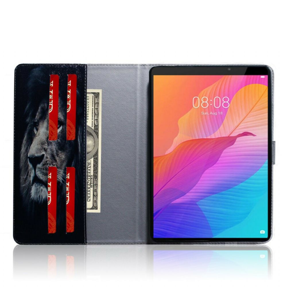 Flip Case voor Huawei MatePad T 8 Leeuwenkop