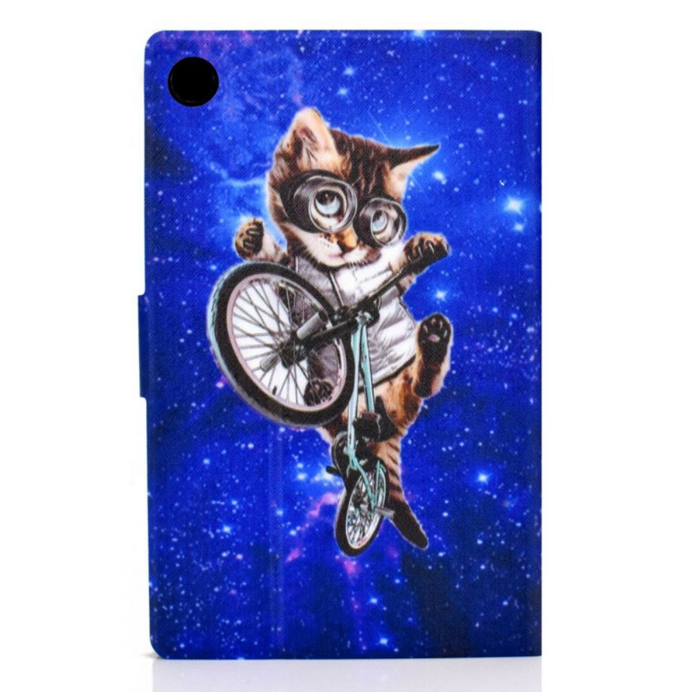 Leren Hoesje voor Huawei MatePad T 8 Cyclo-kat