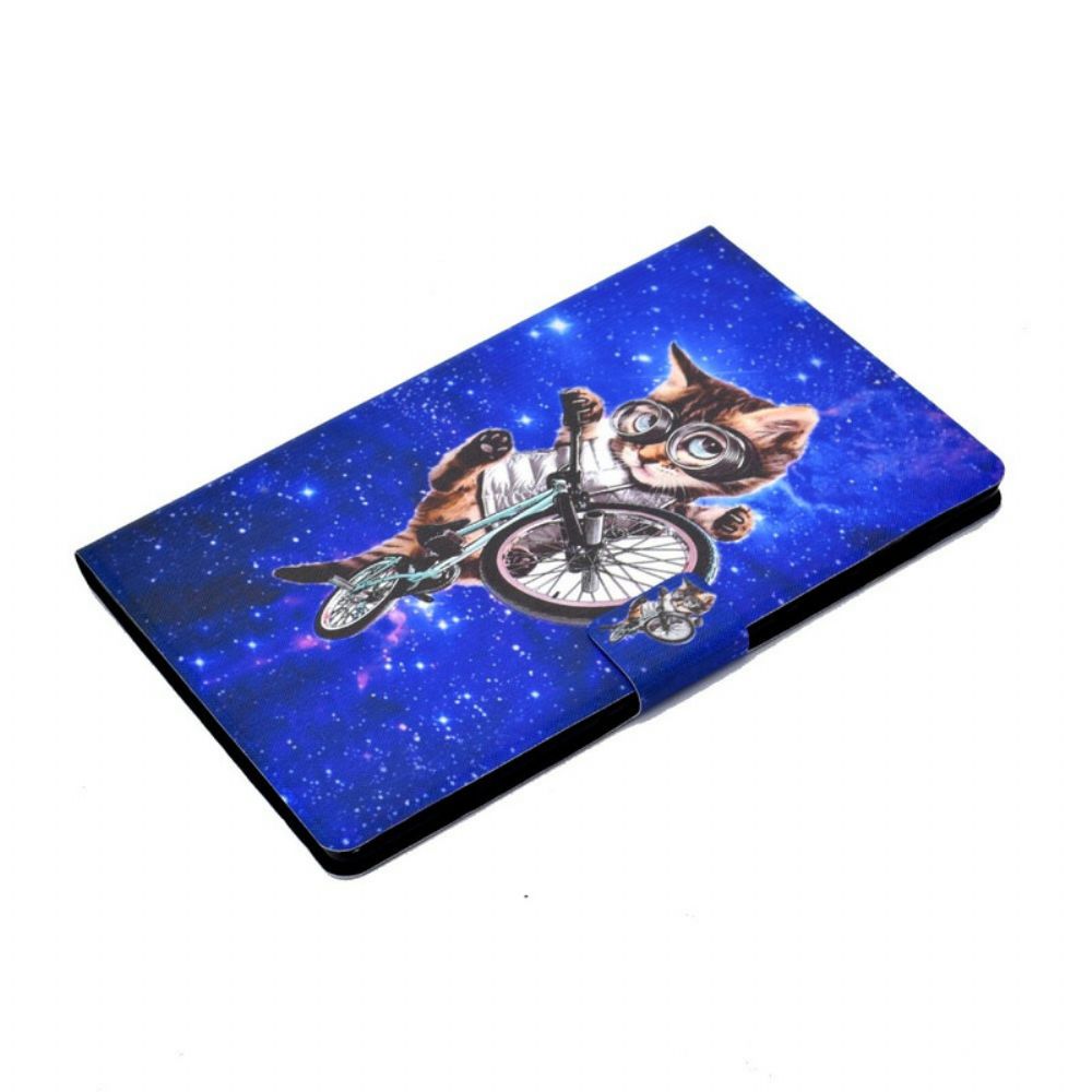 Leren Hoesje voor Huawei MatePad T 8 Cyclo-kat