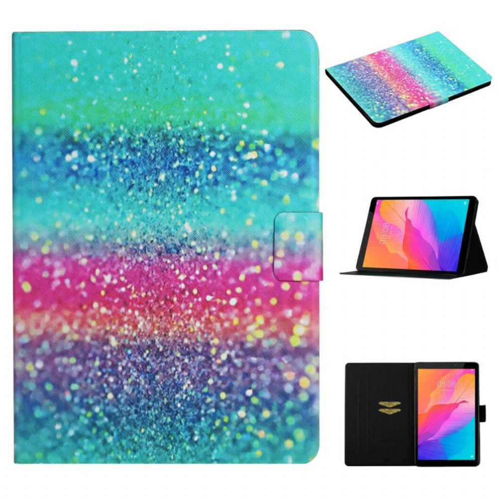 Leren Hoesje voor Huawei MatePad T 8 Element Pailletten