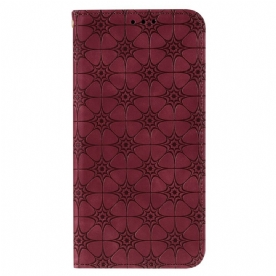 Bescherming Hoesje voor Samsung Galaxy M11 Folio-hoesje Barokke Bloemen