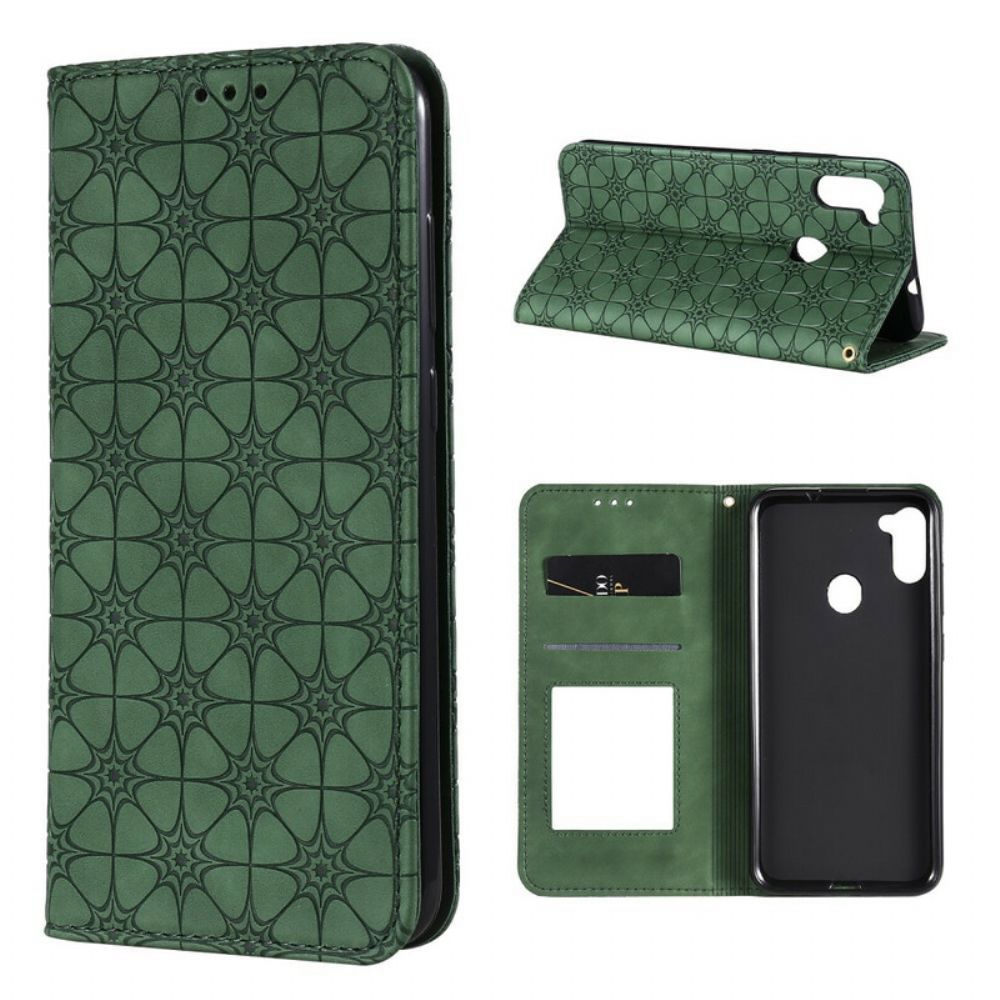 Bescherming Hoesje voor Samsung Galaxy M11 Folio-hoesje Barokke Bloemen