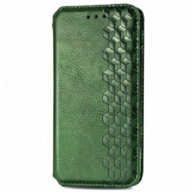 Bescherming Hoesje voor Samsung Galaxy M11 Folio-hoesje Diamant Textuur Leereffect