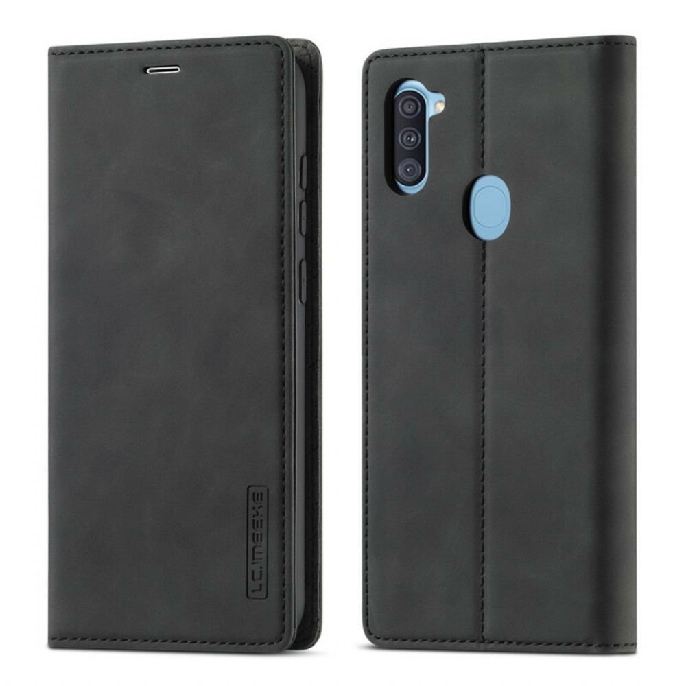 Bescherming Hoesje voor Samsung Galaxy M11 Folio-hoesje Lc.imeeke Leereffect