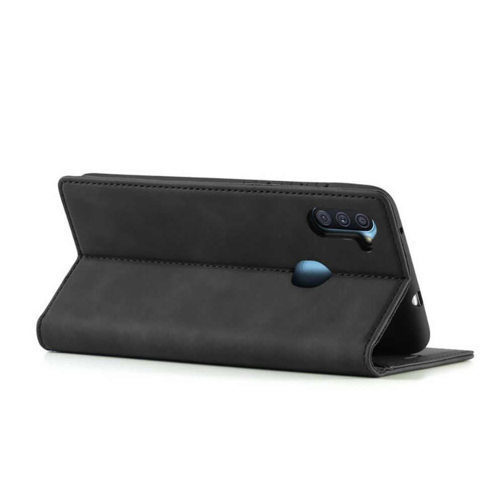 Bescherming Hoesje voor Samsung Galaxy M11 Folio-hoesje Lc.imeeke Leereffect