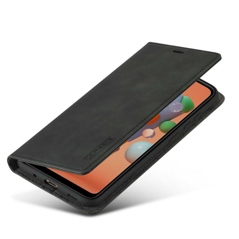 Bescherming Hoesje voor Samsung Galaxy M11 Folio-hoesje Lc.imeeke Leereffect