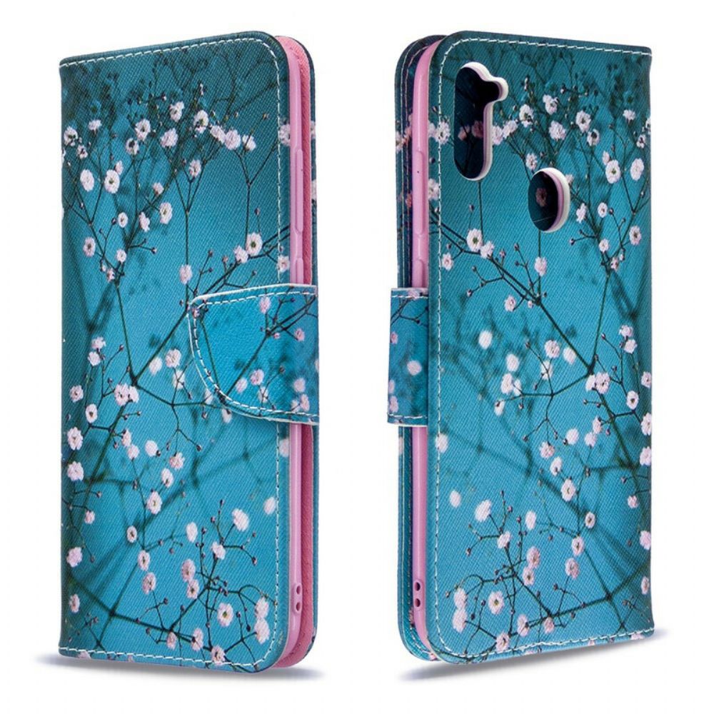 Flip Case voor Samsung Galaxy M11 Bloeiende Boom