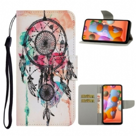 Folio-hoesje voor Samsung Galaxy M11 Dromenvanger Aquarel