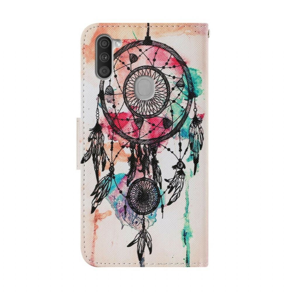 Folio-hoesje voor Samsung Galaxy M11 Dromenvanger Aquarel