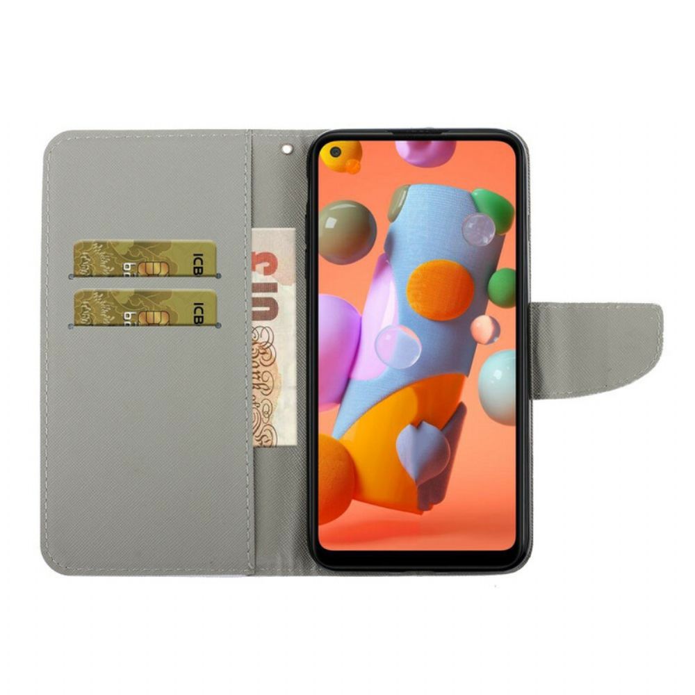 Folio-hoesje voor Samsung Galaxy M11 Dromenvanger Aquarel