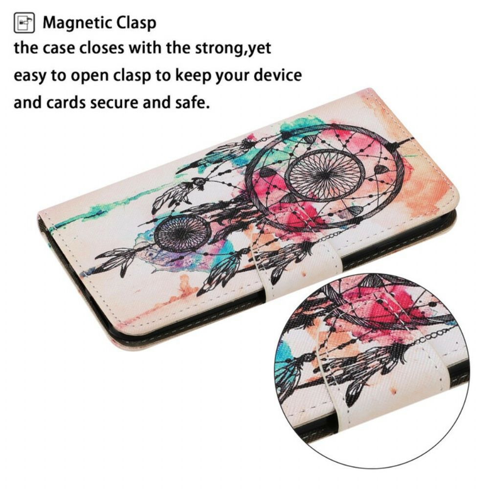 Folio-hoesje voor Samsung Galaxy M11 Dromenvanger Aquarel