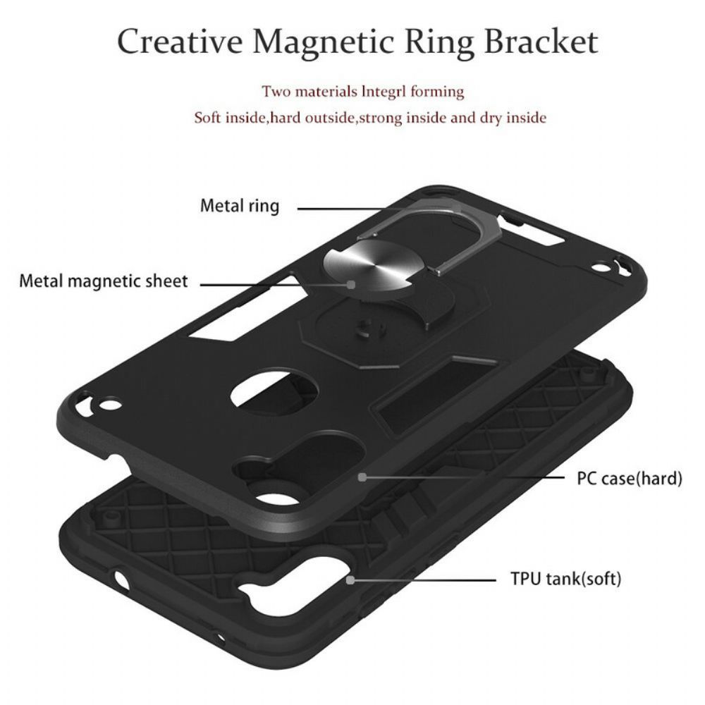 Hoesje voor Samsung Galaxy M11 Afneembaar Met Steunring