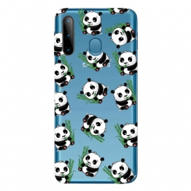 Telefoonhoesje voor Samsung Galaxy M11 Top Panda's Leuk