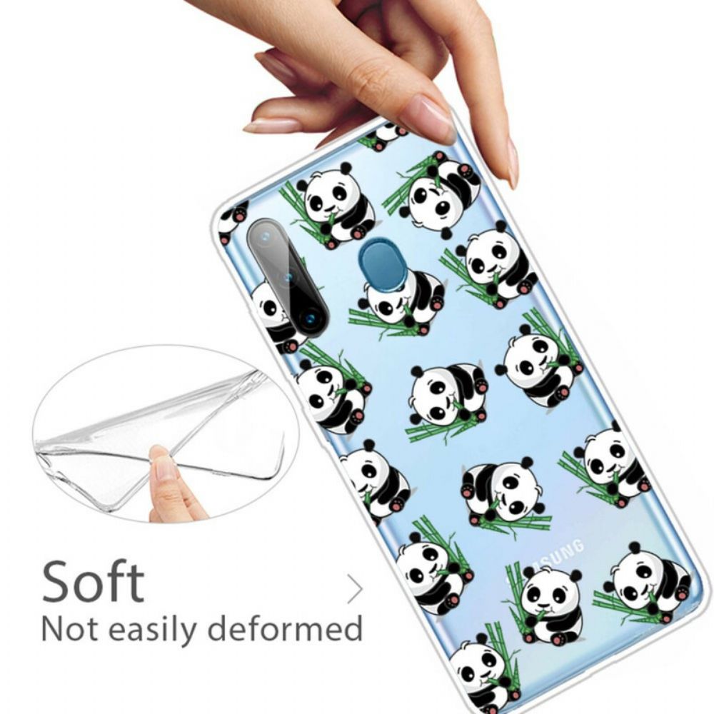 Telefoonhoesje voor Samsung Galaxy M11 Top Panda's Leuk