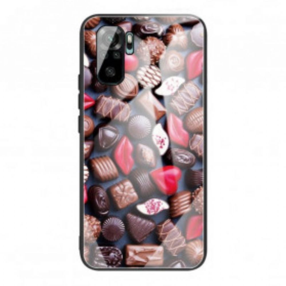 Telefoonhoesje voor Poco M5s Chocolade Gehard Glas