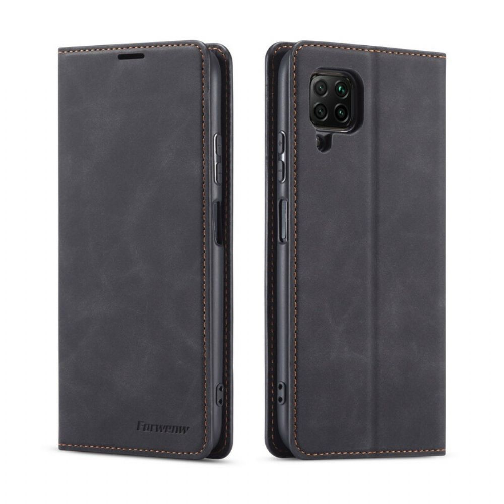 Bescherming Hoesje voor Huawei P40 Lite Folio-hoesje Lederen Effect Voorwenw