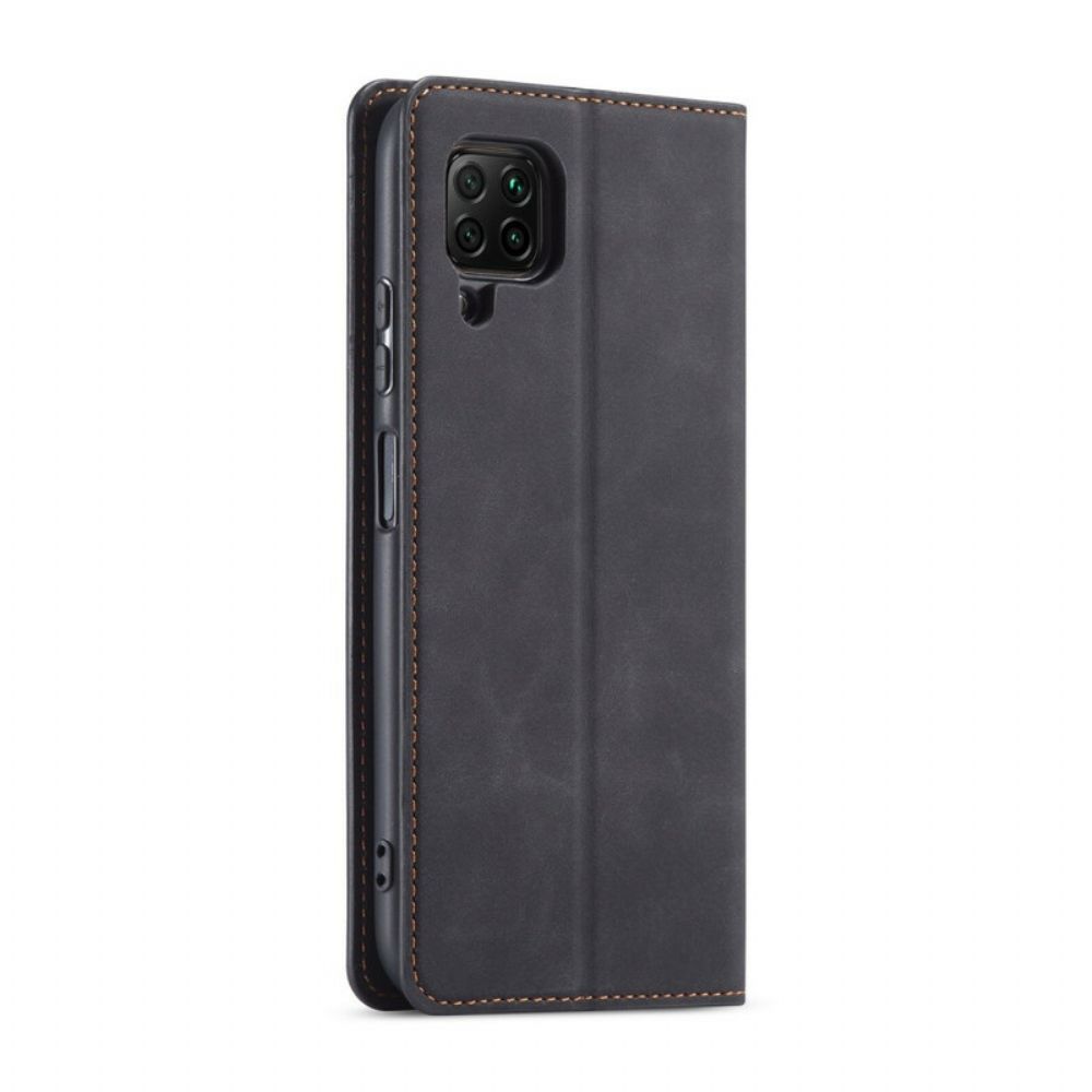 Bescherming Hoesje voor Huawei P40 Lite Folio-hoesje Lederen Effect Voorwenw