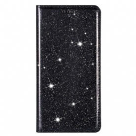 Bescherming Hoesje voor Huawei P40 Lite Folio-hoesje Paillettenstijl