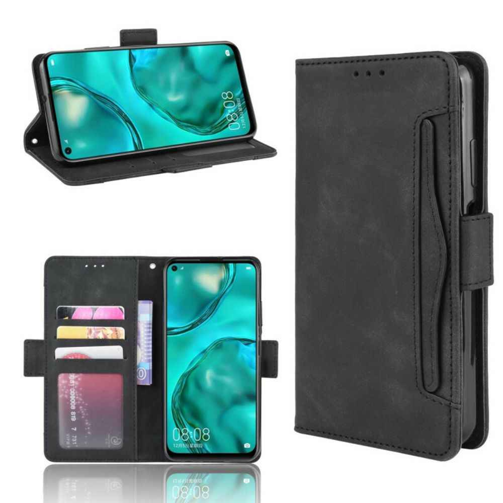 Flip Case voor Huawei P40 Lite Eerste Klas Multi-kaart