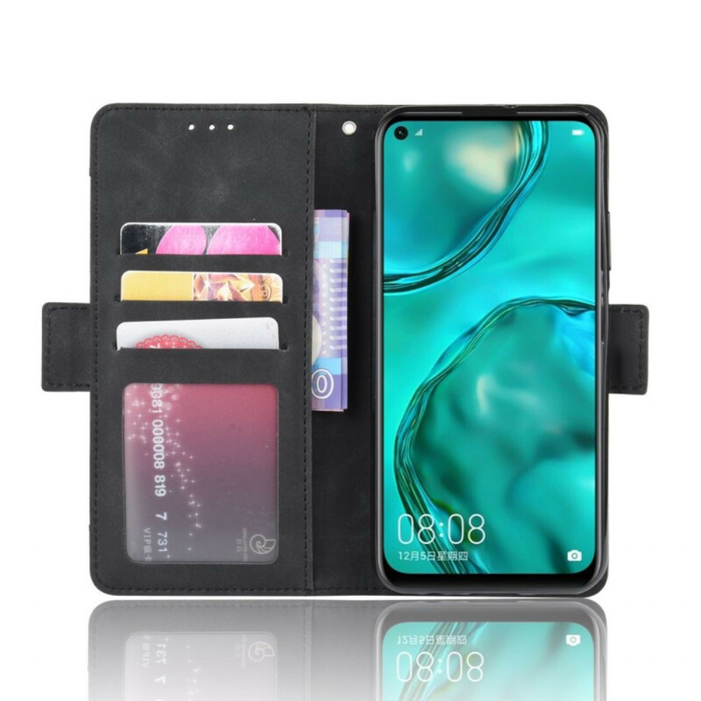 Flip Case voor Huawei P40 Lite Eerste Klas Multi-kaart