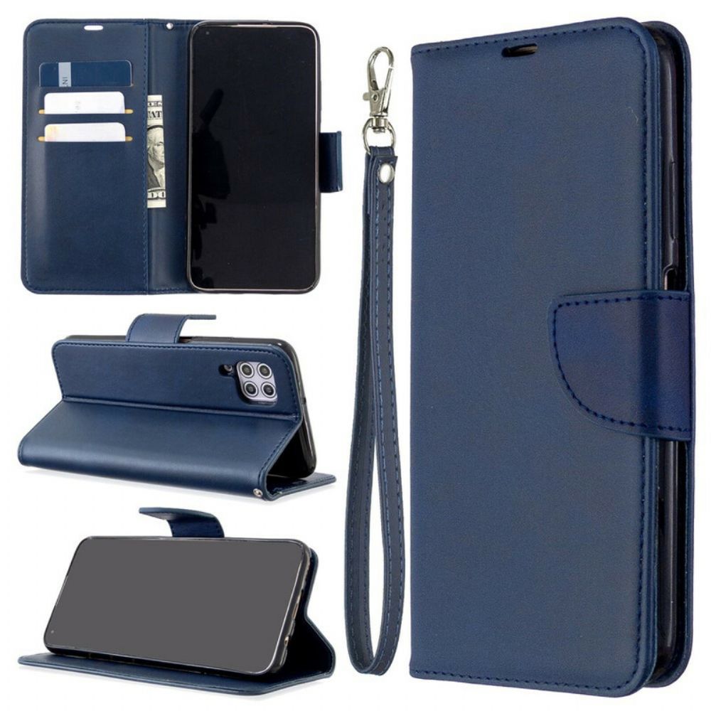 Folio-hoesje voor Huawei P40 Lite Flip Case Gladde Schuine Klep