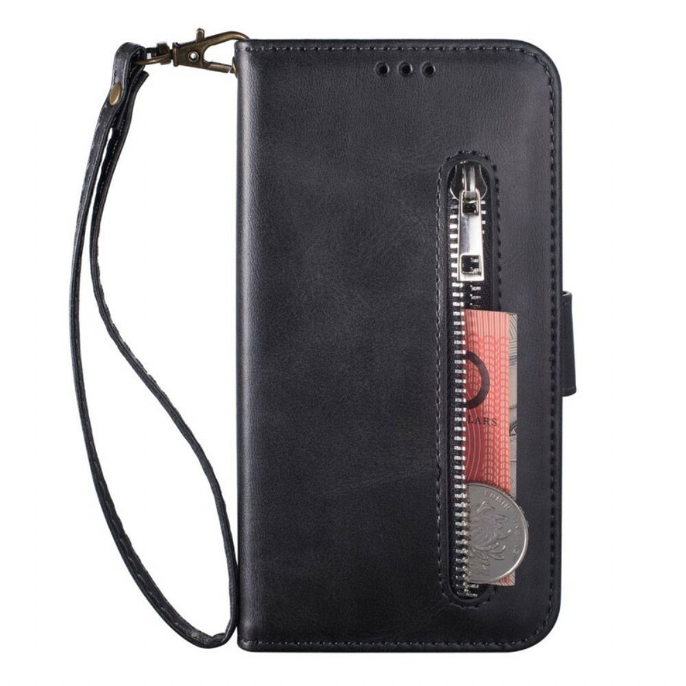 Folio-hoesje voor Huawei P40 Lite Portemonnee Met Lanyard