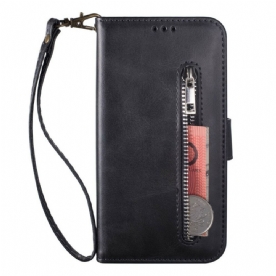 Folio-hoesje voor Huawei P40 Lite Portemonnee Met Lanyard