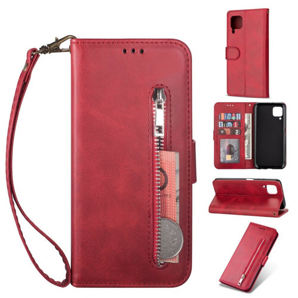 Folio-hoesje voor Huawei P40 Lite Portemonnee Met Lanyard