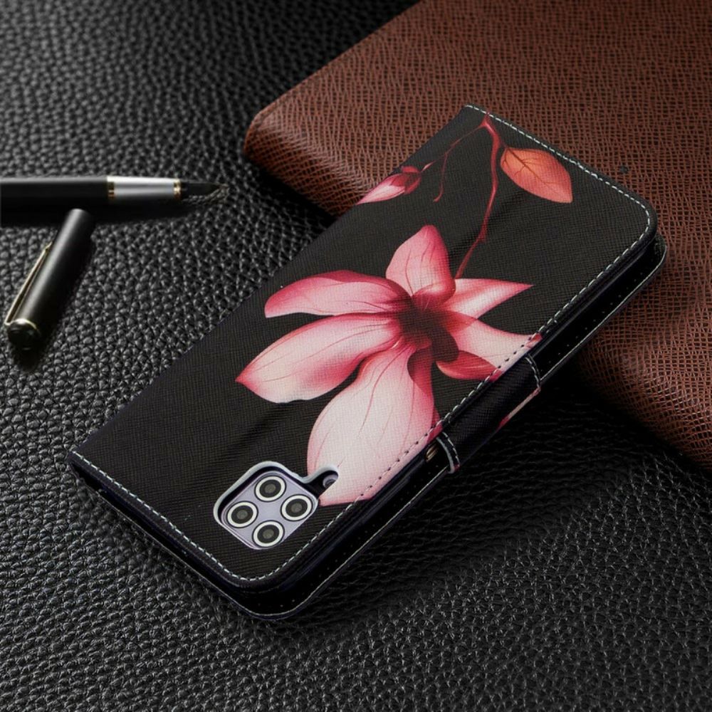 Folio-hoesje voor Huawei P40 Lite Roze Bloem