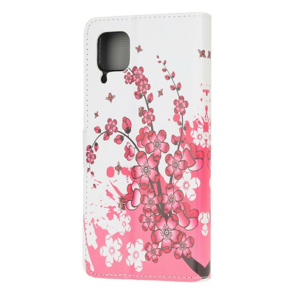 Folio-hoesje voor Huawei P40 Lite Tropische Bloemen