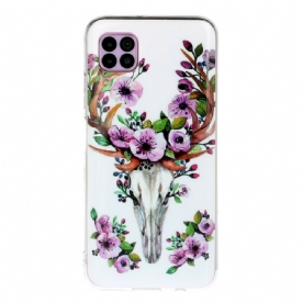 Hoesje voor Huawei P40 Lite Fluorescerende Bloem Eland