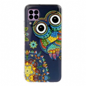 Hoesje voor Huawei P40 Lite Fluorescerende Mandala Uil