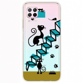 Hoesje voor Huawei P40 Lite Grappige Katten