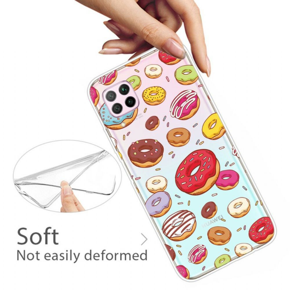 Hoesje voor Huawei P40 Lite Liefde Donuts