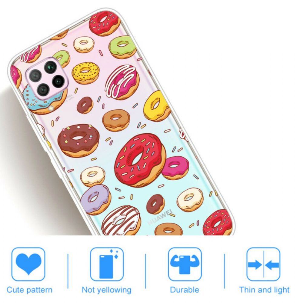 Hoesje voor Huawei P40 Lite Liefde Donuts