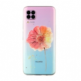 Hoesje voor Huawei P40 Lite Naadloos Aquarel Bloemenpatroon