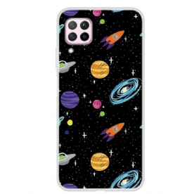 Hoesje voor Huawei P40 Lite Planeet Galaxy