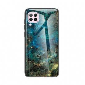 Hoesje voor Huawei P40 Lite Premium Kleuren Gehard Glas