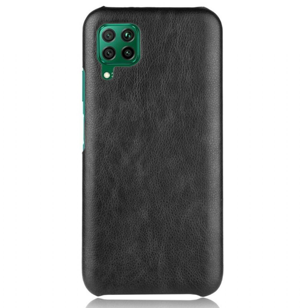 Hoesje voor Huawei P40 Lite Prestaties Litchi Leder Effect