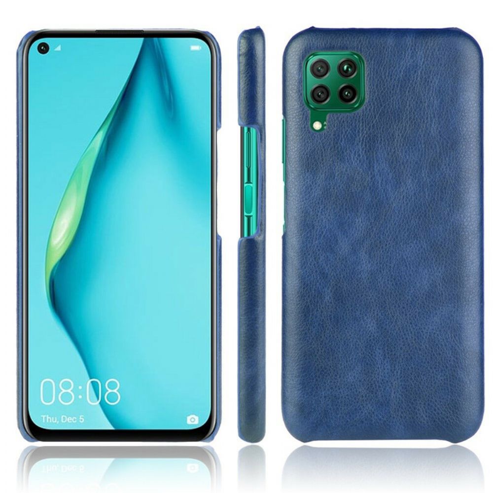 Hoesje voor Huawei P40 Lite Prestaties Litchi Leder Effect