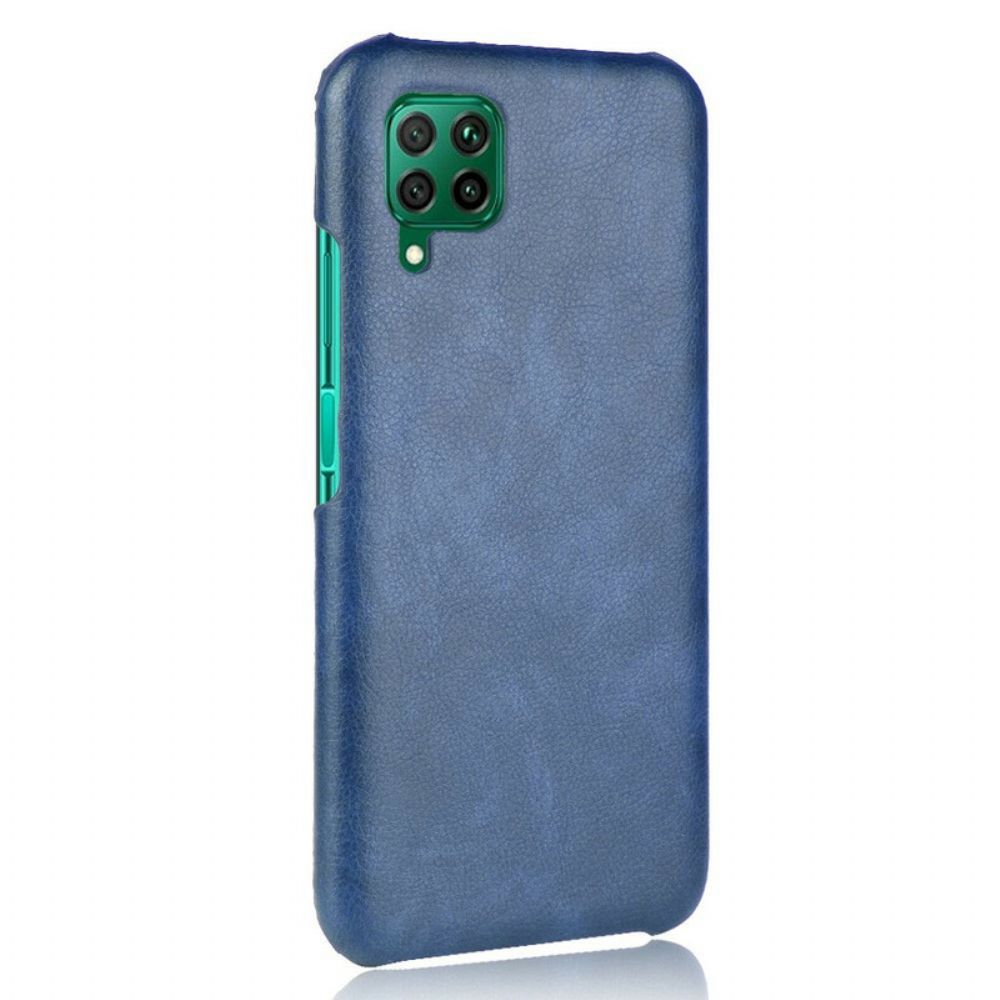 Hoesje voor Huawei P40 Lite Prestaties Litchi Leder Effect