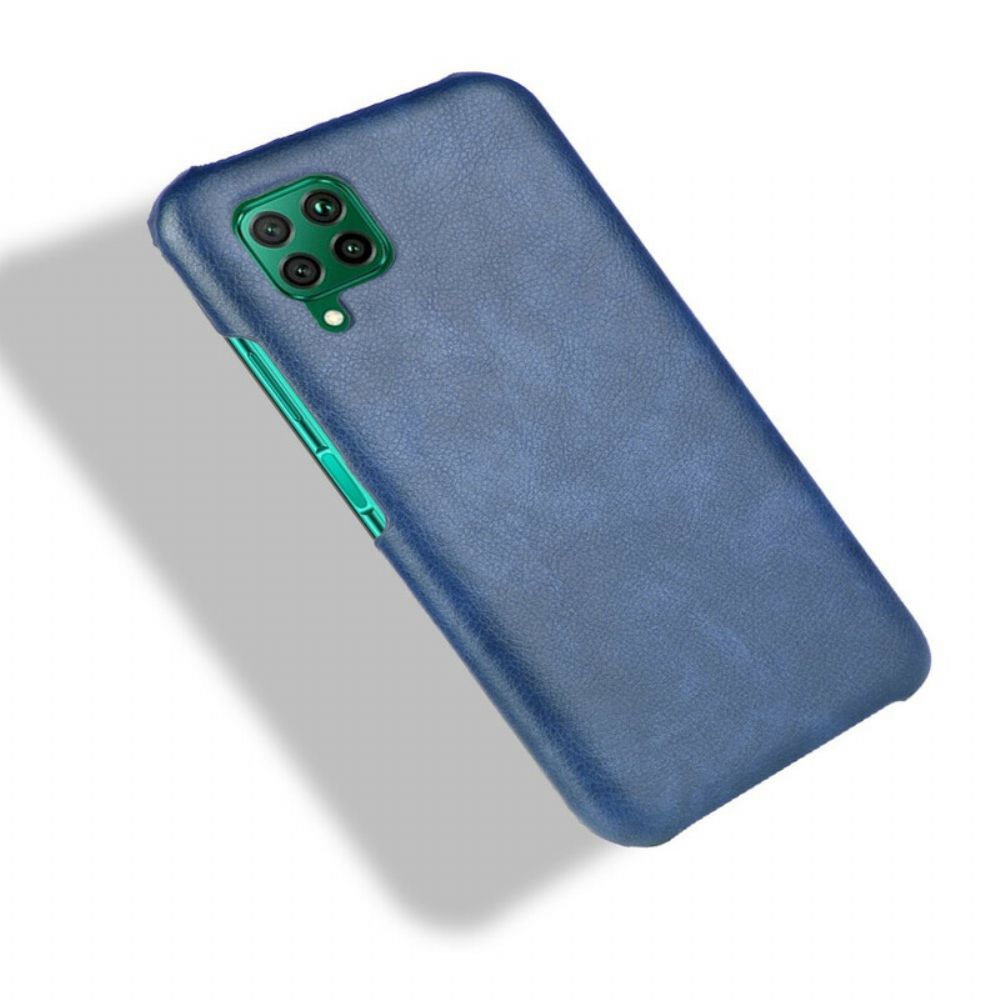 Hoesje voor Huawei P40 Lite Prestaties Litchi Leder Effect