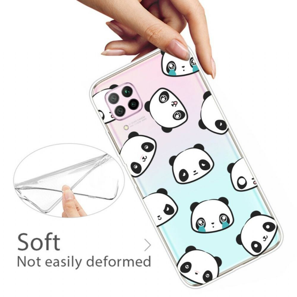 Hoesje voor Huawei P40 Lite Sentimentele Panda's