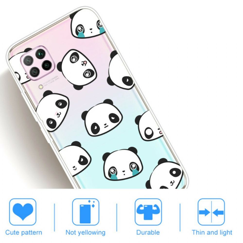 Hoesje voor Huawei P40 Lite Sentimentele Panda's