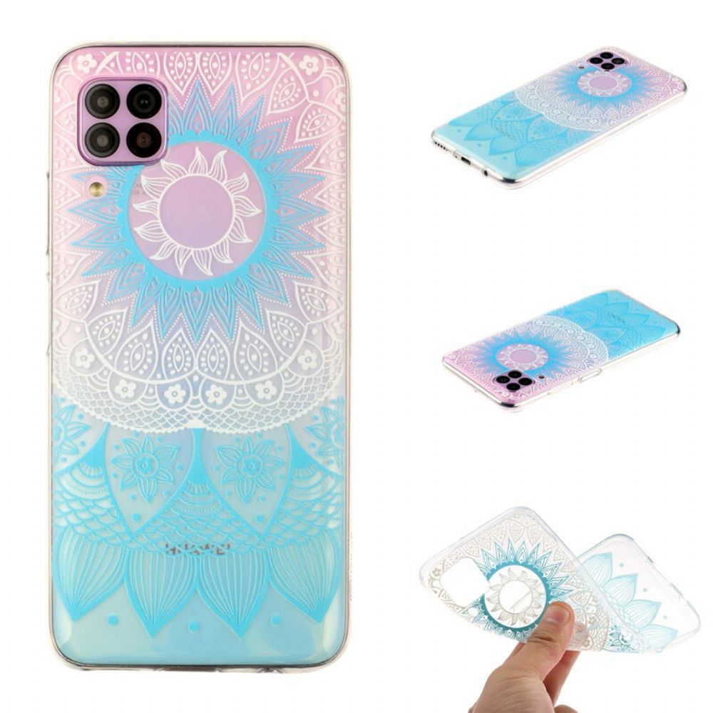 Hoesje voor Huawei P40 Lite Transparante Gekleurde Mandala